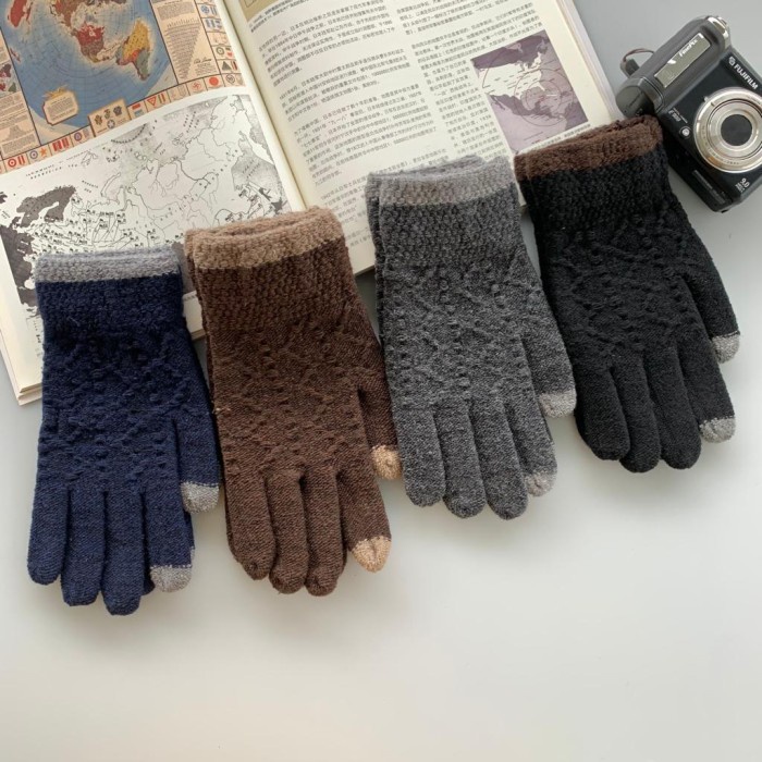Jual Sarung Tangan Touch Screen Pria Musim Dingin Men Winter Glove