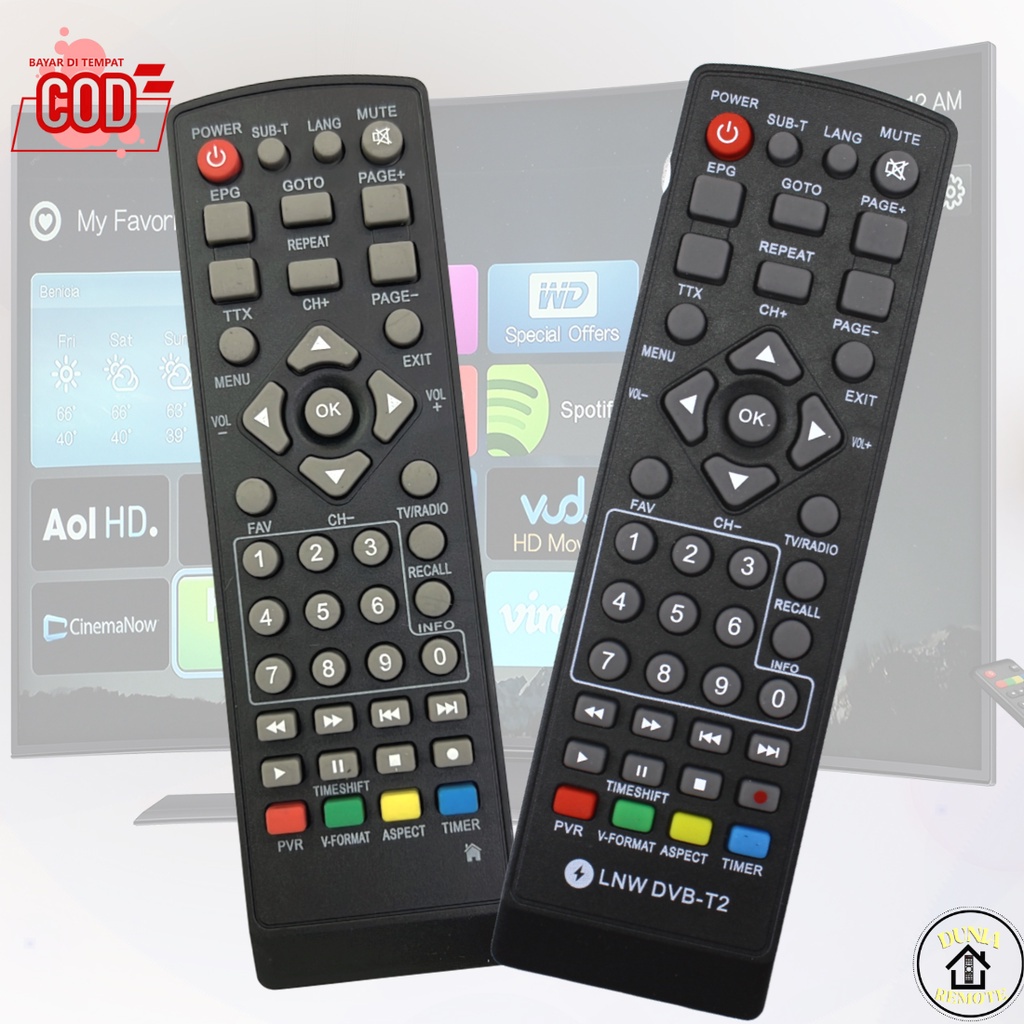 Jual Remote STB Universal/Remot Set Top Box DVB-T2 Original | Shopee ...