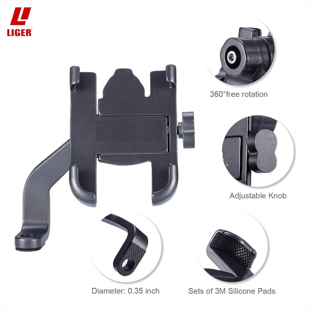 Jual KMP - Liger L-2 Holder Motor Full Besi Stand Braket Spion ...