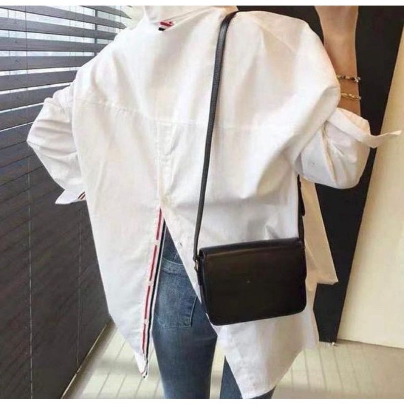 Jual Kemeja Wanita Model belakang super Cakep - 3 stripe warna model