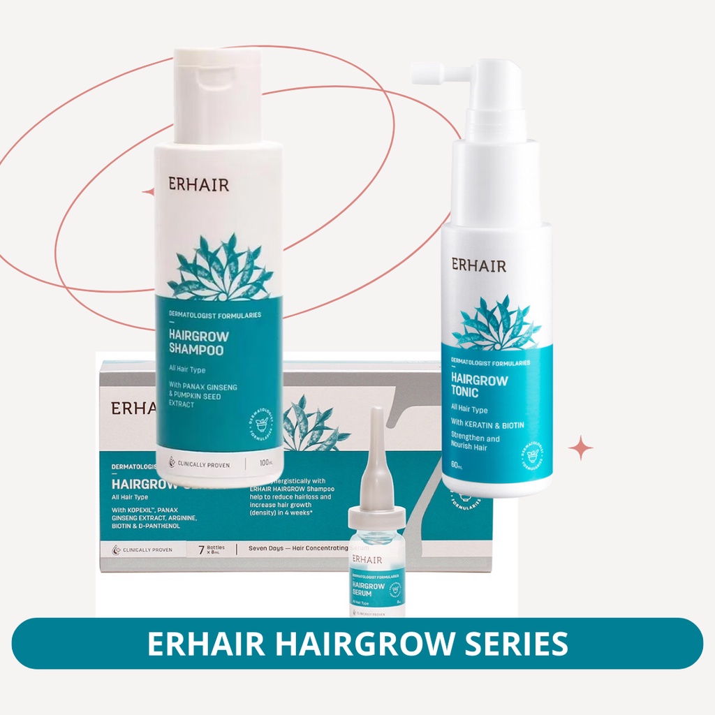 Jual ERHA Hair Grow Series ShampoTonicSerum Shopee Indonesia