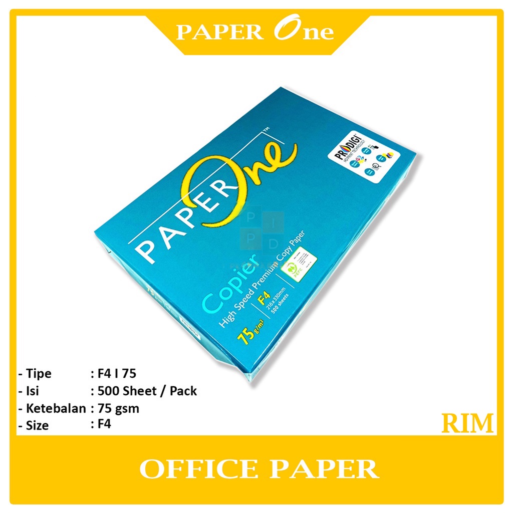 Jual Paper One Kertas F4 75 Gram Office Paper Print Rim Shopee