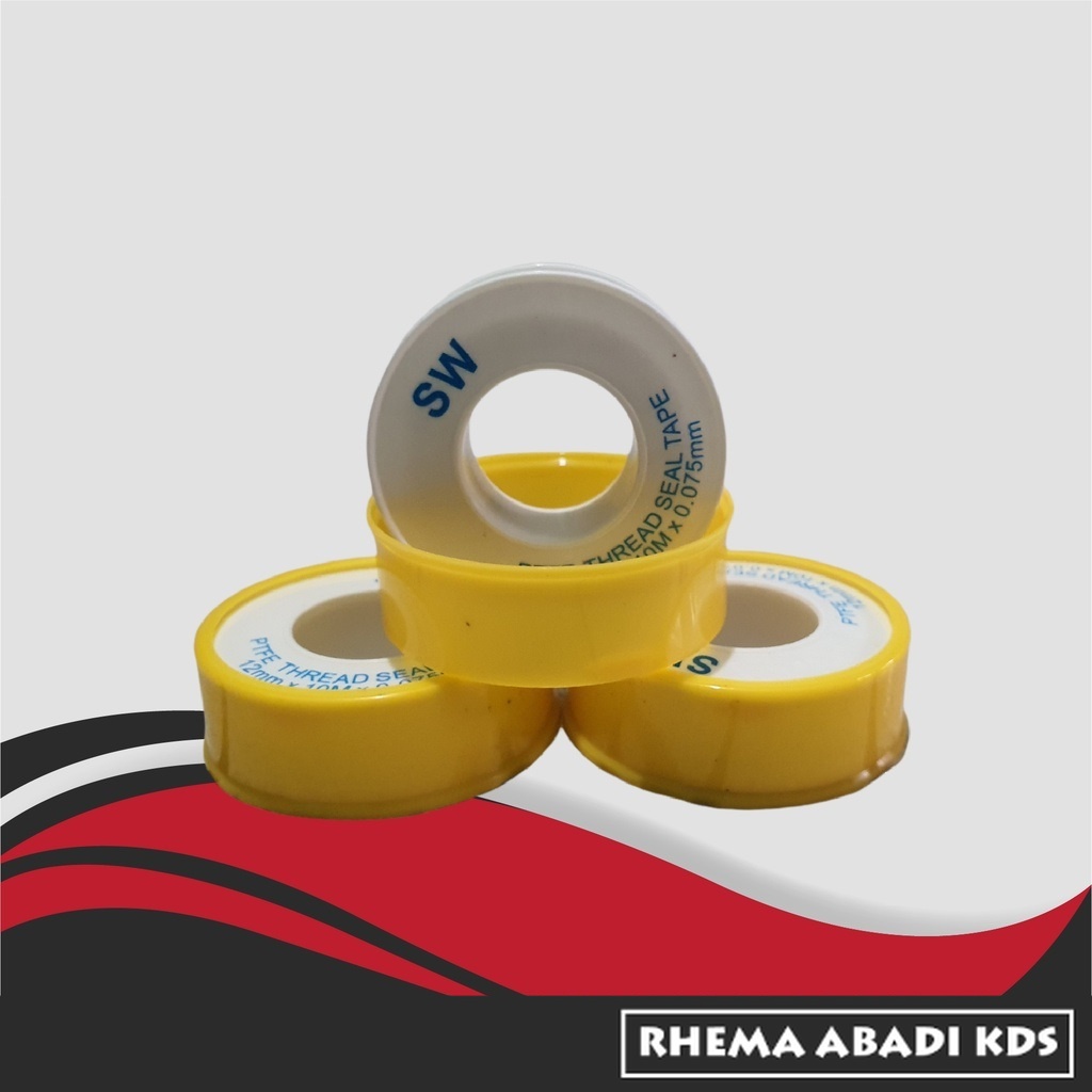 Jual RIZKI ABADI - Solasi / Isolasi / Seal Tape Kran Air 10m - SW ...