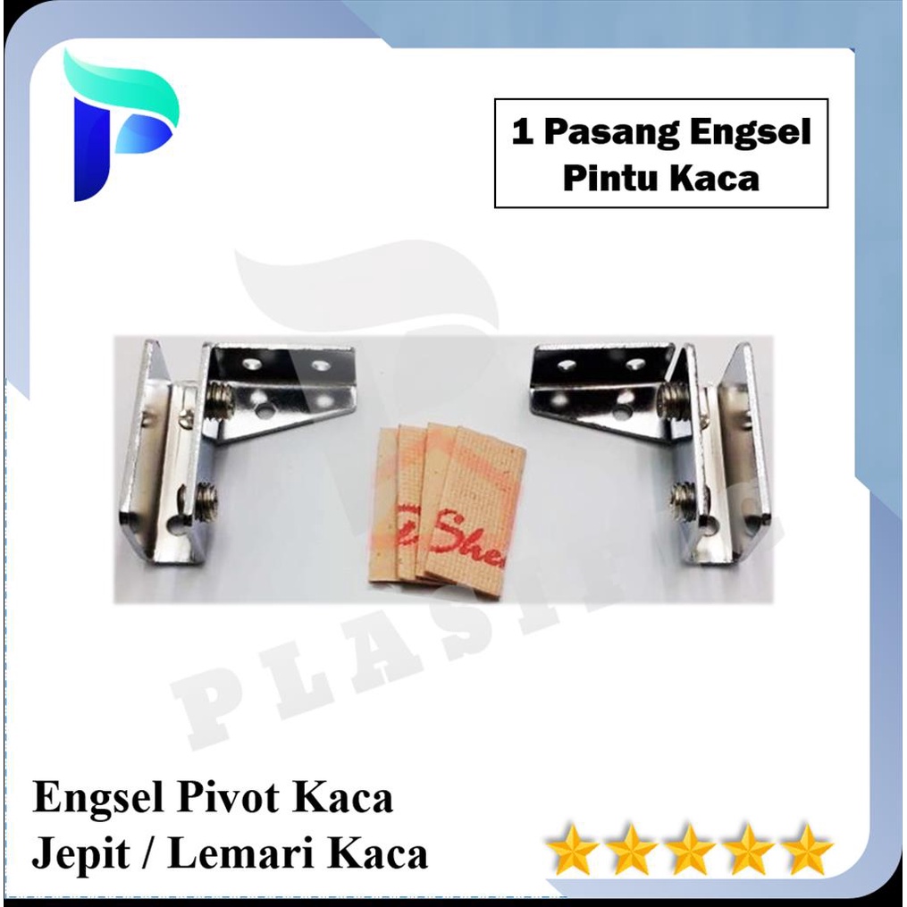 Jual Engsel Pivot Jepit Kaca Plat Tebal Siku Pintu Lemari Kaca Kayu Shopee Indonesia