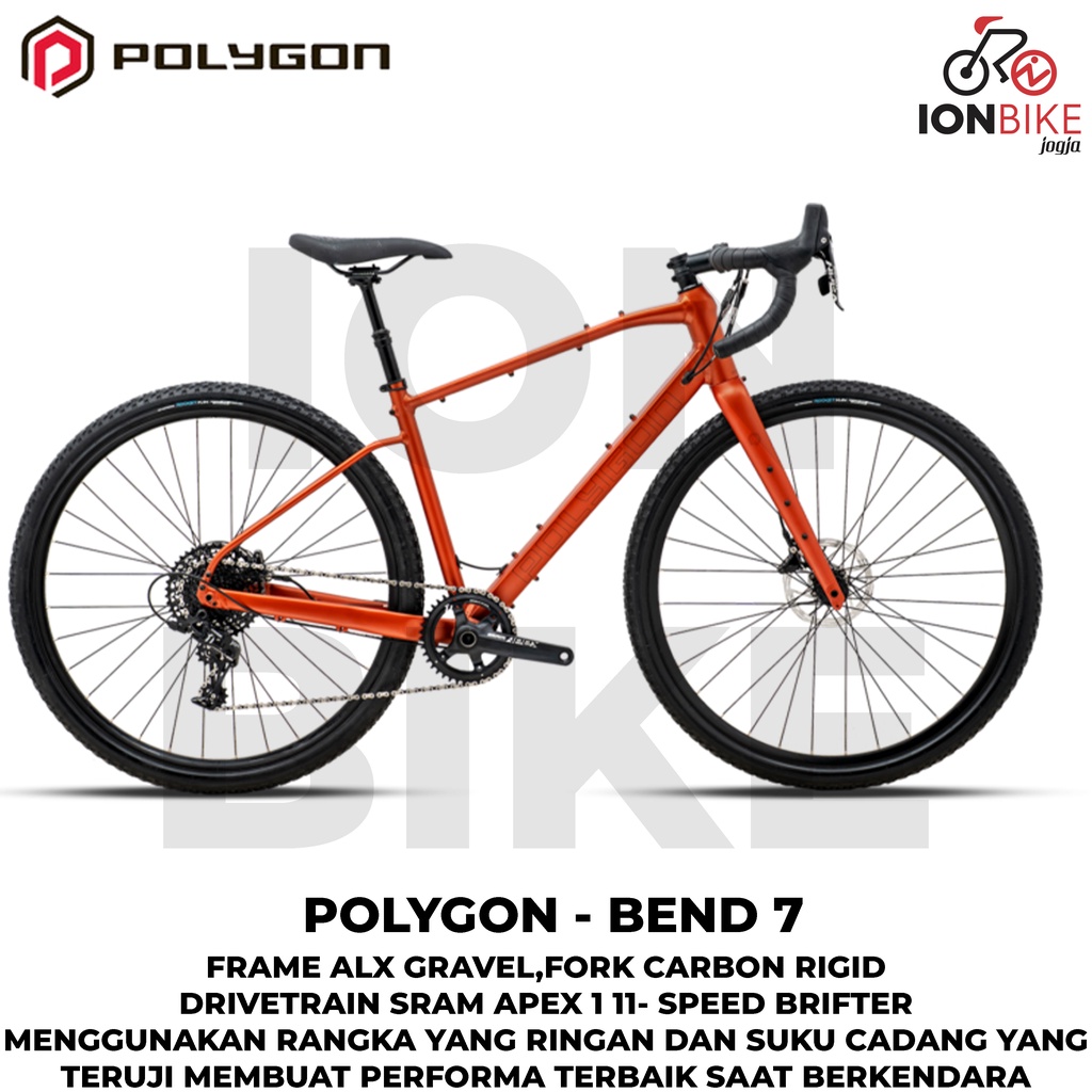 Jual Sepeda Gravel 700c Polygon Bend R7 Alloy Apex 11 Speed Pre Order Murah Terbaru Gravel Bike Nicasio Four Corner Gestalt FX R9X V9X R2 700 Shopee Indonesia