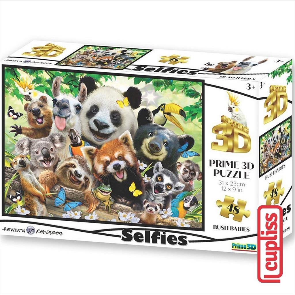 Jual Prime 3D 10694 Bush Babies Selfie Puzzle 48 pcs | Shopee Indonesia