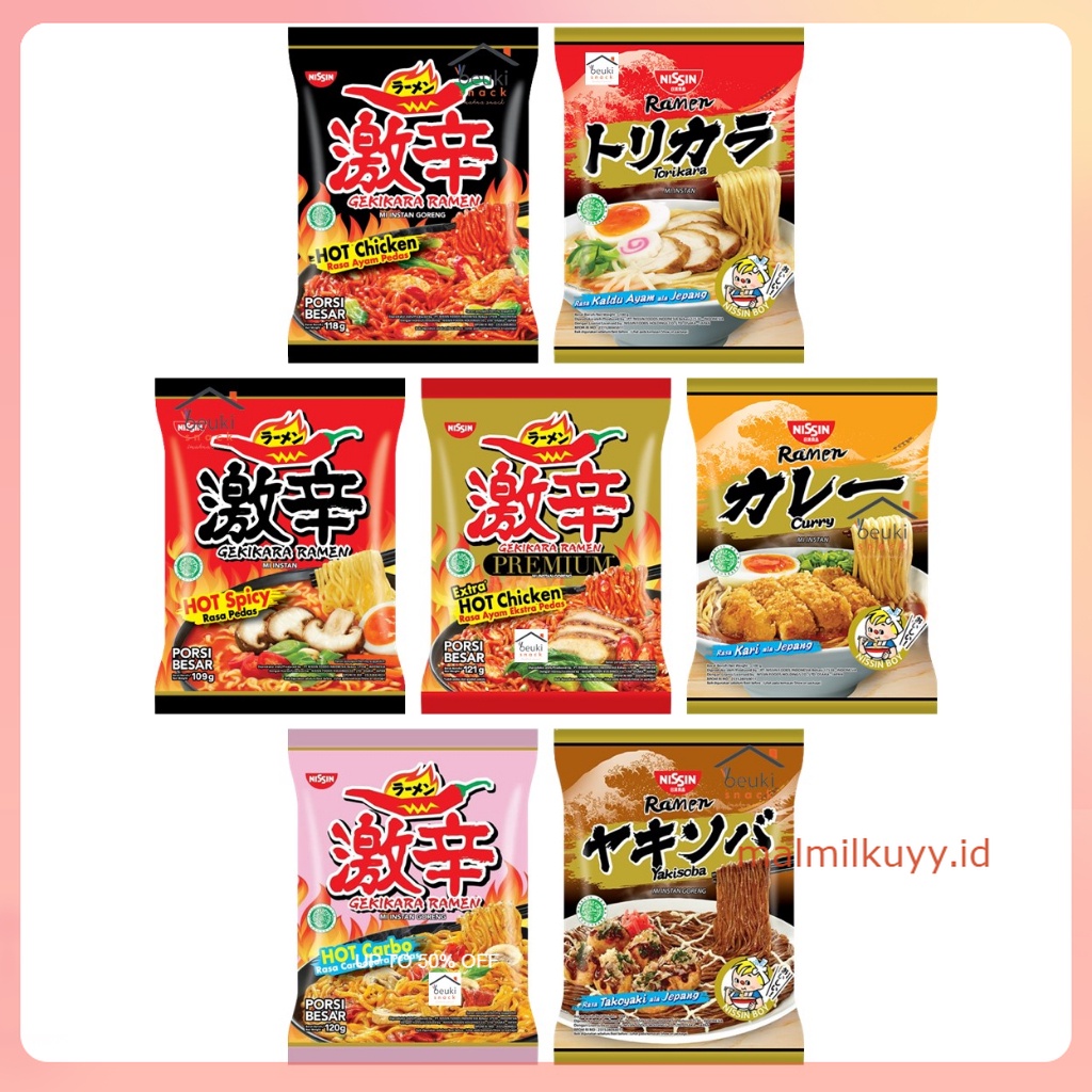 Jual Nissin Gekikara Ramen Porsi Besar Berbagai Varian Pilih Rasa