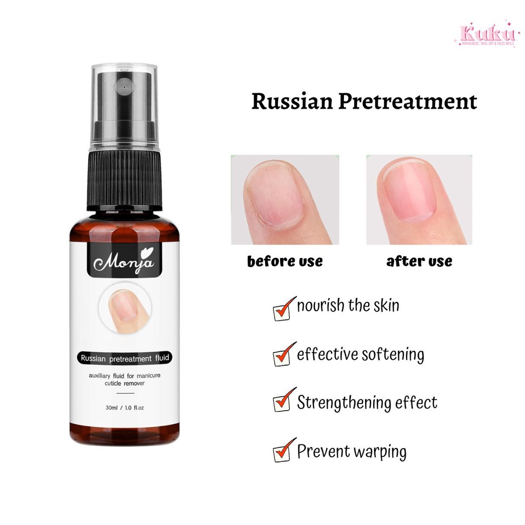 Jual New Russian pre-treatment liquid / Spray manicure exfoliating ...
