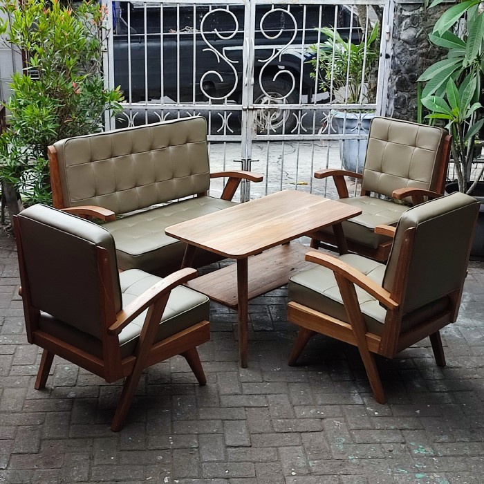Jual Kursi Bangu Tamu Jengki Klasik Vintage Fullset | Shopee Indonesia