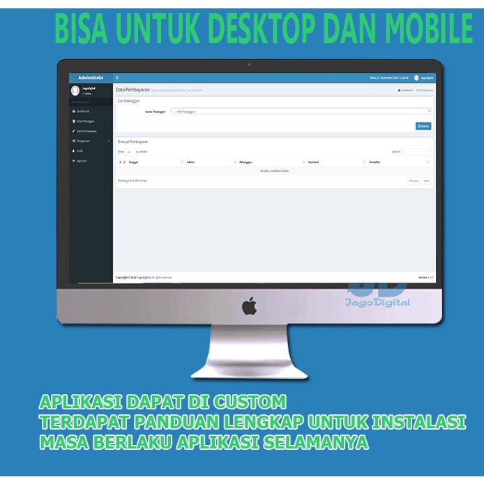 Jual Aplikasi Pembayaran Wifi Berbasis Web Bisa Online Dan Ofline ...