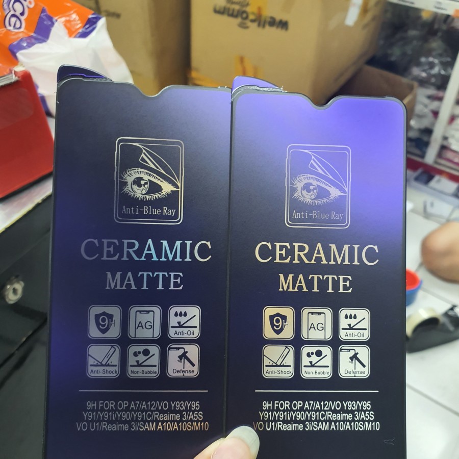 Jual [ANT] OPPO F9 A5S A7 A12 A11K A15 A15s Ceramic Matte Blue Ray