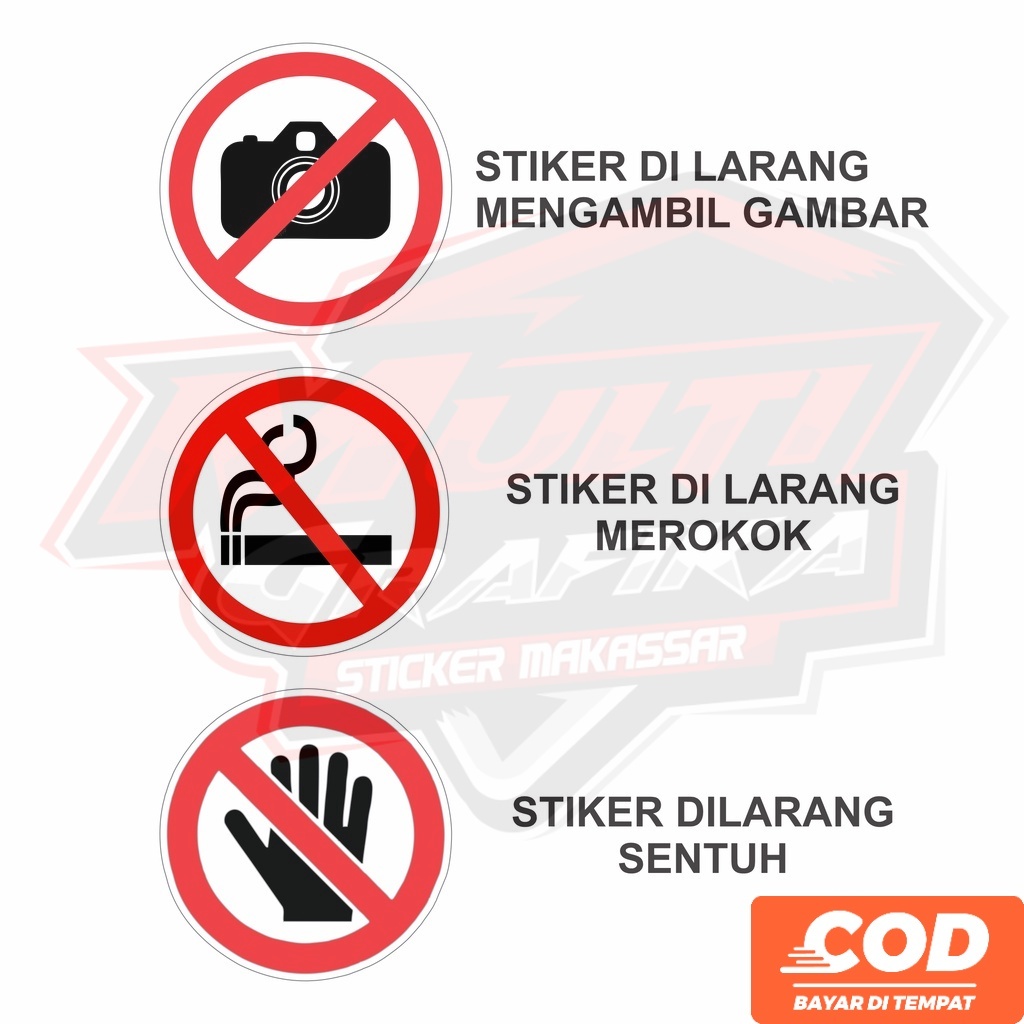 Jual Stiker Dilarang Merokok NO SMOKING - mengambil Gambar - Jangan