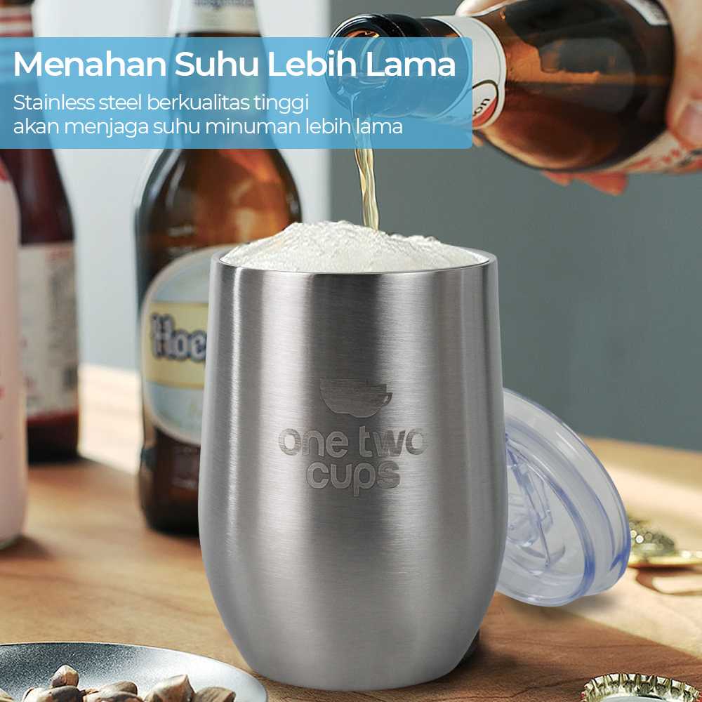 Jual Gelas Tumbler Kopi Dingin Stainless Steel Anti Tumpah Bentuk Telur