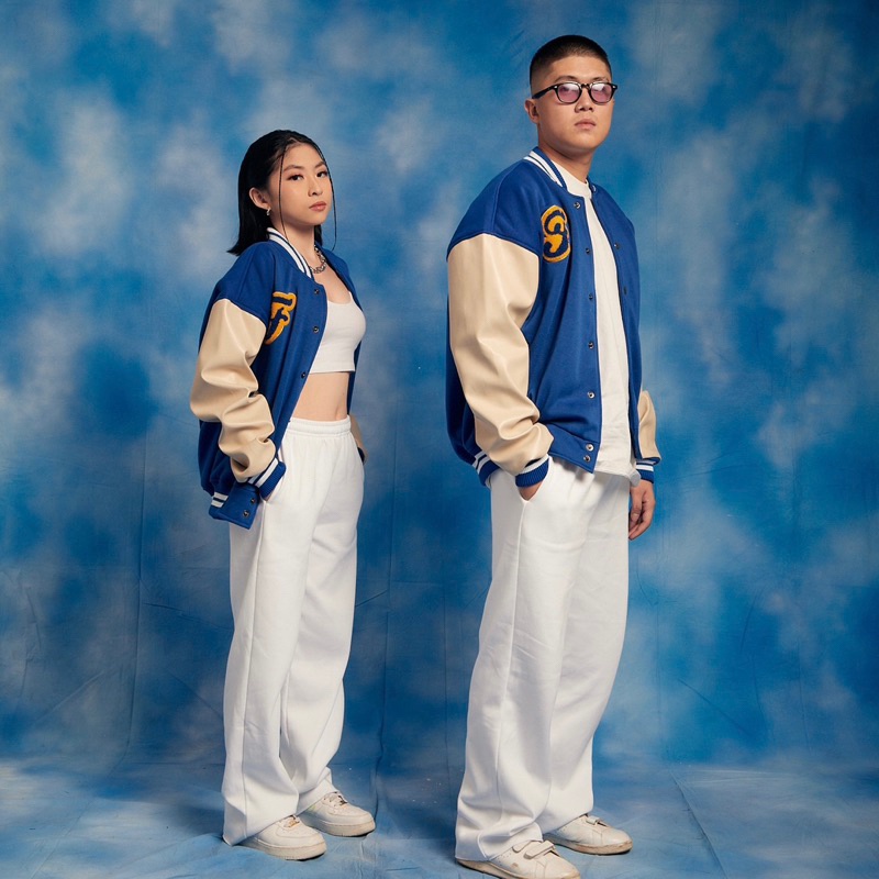 Jual First Time Round - Rugby Varsity Jacket - Sapphire | Shopee Indonesia