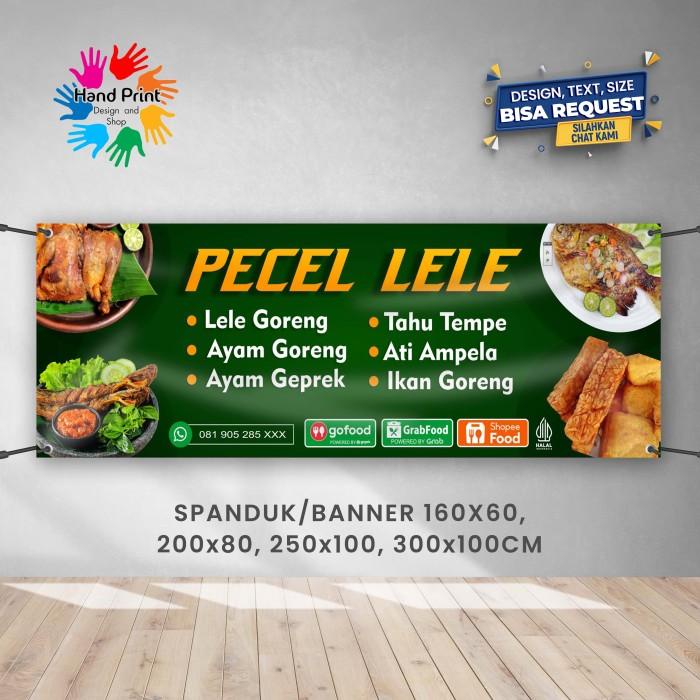 Jual SPANDUK BANNER Warung Makan Pecel Lele B 300x100 CM | Shopee Indonesia