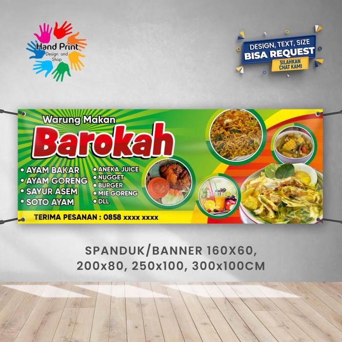 Jual SPANDUK BANNER Warung Makan Warteg Rumah Makan 300x100 CM | Shopee ...