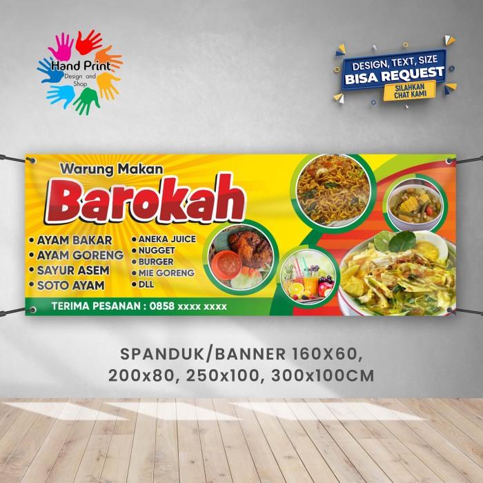 Jual SPANDUK BANNER Warung Makan Rumah Makan B 300x100 CM | Shopee ...