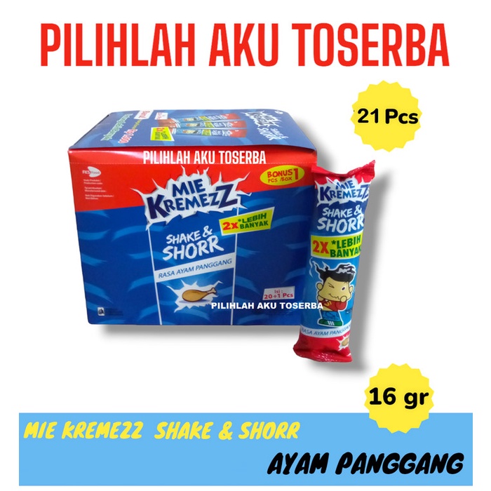 Jual Mie Kremezz Shake And Shorr Rasa Ayam Panggang Box Harga 1 Box Shopee Indonesia 1652