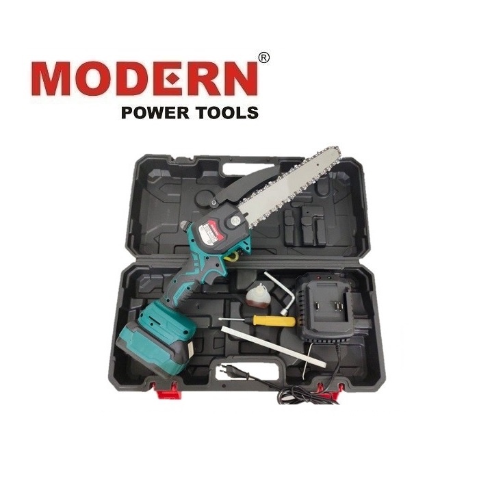 Jual Mesin Cordless Chainsaw MODERN M-58 Mini 8