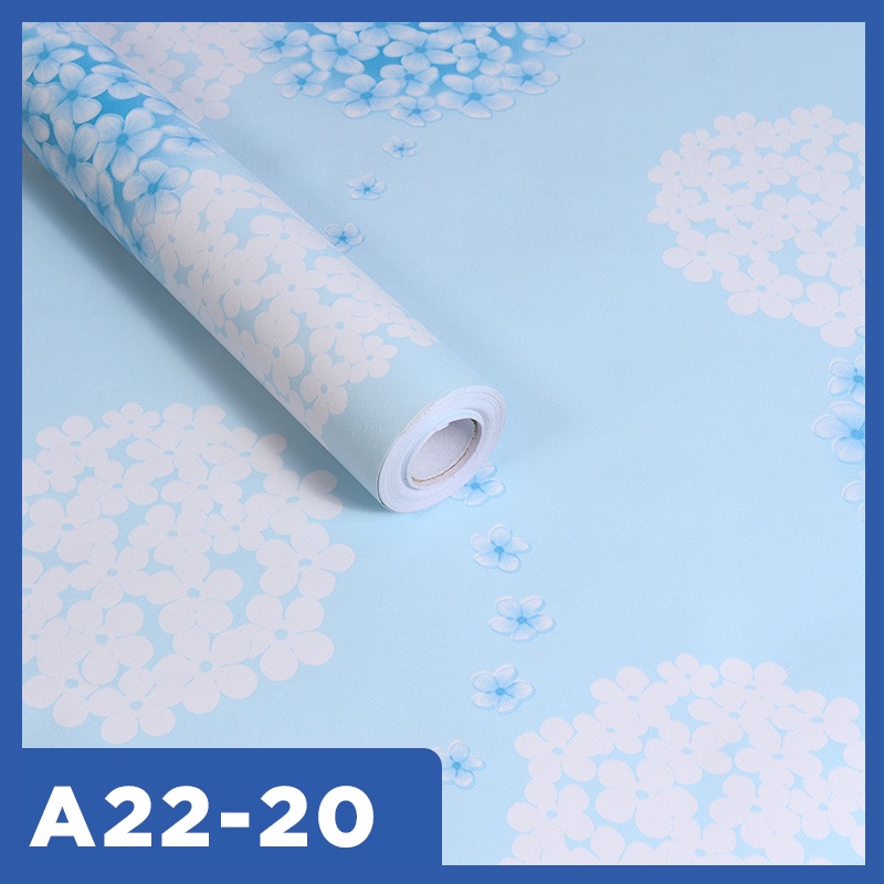 Jual Paus Biru- Wallpaper Sticker Roll 8 meter x 45cm Wallsticker ...