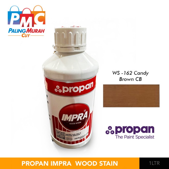 Jual IMPRA WOOD STAIN WS 162 B CANDY BROWN CB 1 Liter Shopee Indonesia