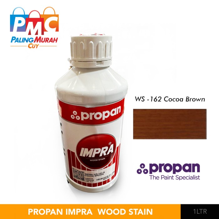Jual IMPRA WOOD STAIN WS 162 B COCOA BROWN 1 Liter Shopee Indonesia