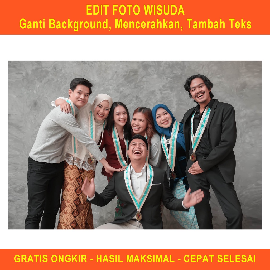 Jual Edit Foto Wisuda, Edit Background Wisuda, Edit Background Foto