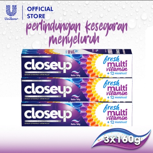 Jual Closeup Pasta Gigi Fresh Multivitamin Complete Fresh Protection ...
