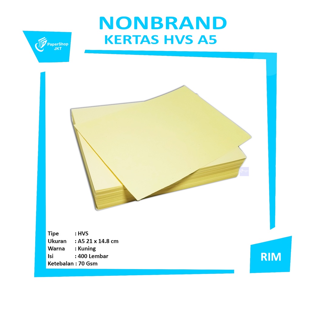 Jual PSJ - Kertas Print HVS A5 70 Kuning - Pack | Shopee Indonesia