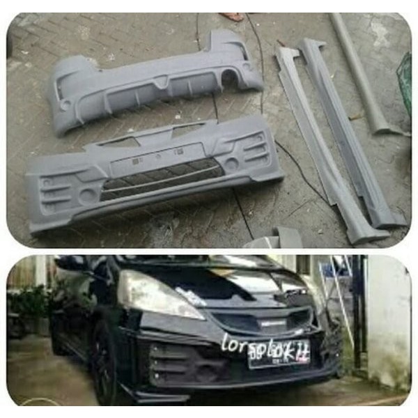 Jual bodykit Honda jazz ge8 2011 adaptasi Mugen rs bemper body kit jazz