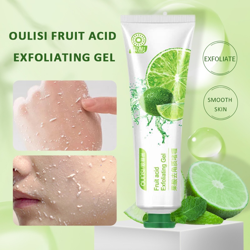 Jual OULISI Fruit Acid Exfoliating Gel Penghilang Daki 30 Gr Facial