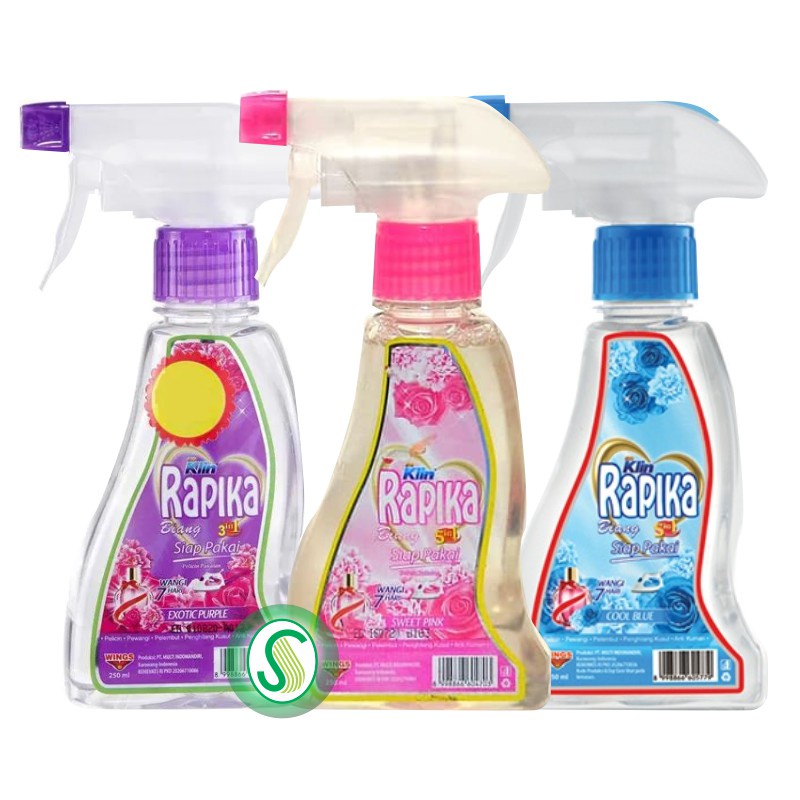 Jual RAPIKA Pelembut Pakaian kemasan Botol 250 - Cool Blue, Sweet Pink