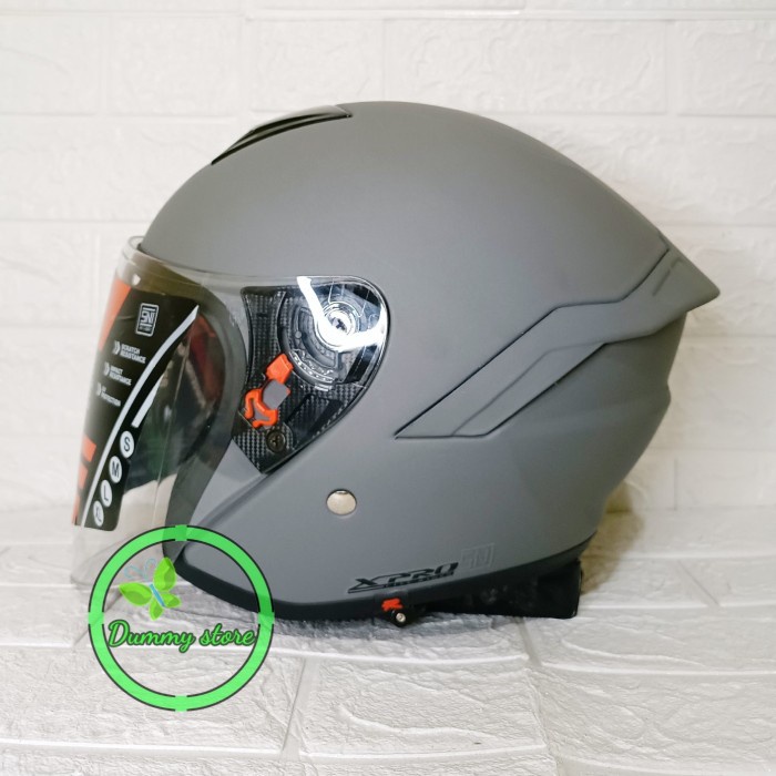 Jual HELM HALF FACE RSIX XPRO | HELM R SIX X PRO GORILA DOFF / ABU DOFF ...