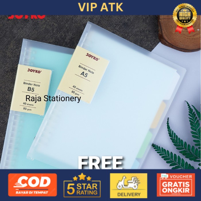 Jual Joyko Binder Note TRANSPARENT A5 B5 / Buku Binder Joyko Transparan ...