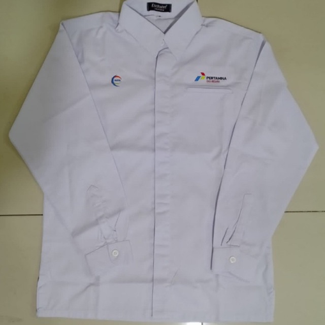 Jual KEMEJA PDH PERTAMINA GAS NEGARA BAJU PERTAMINA PUTIH PANJANG ...