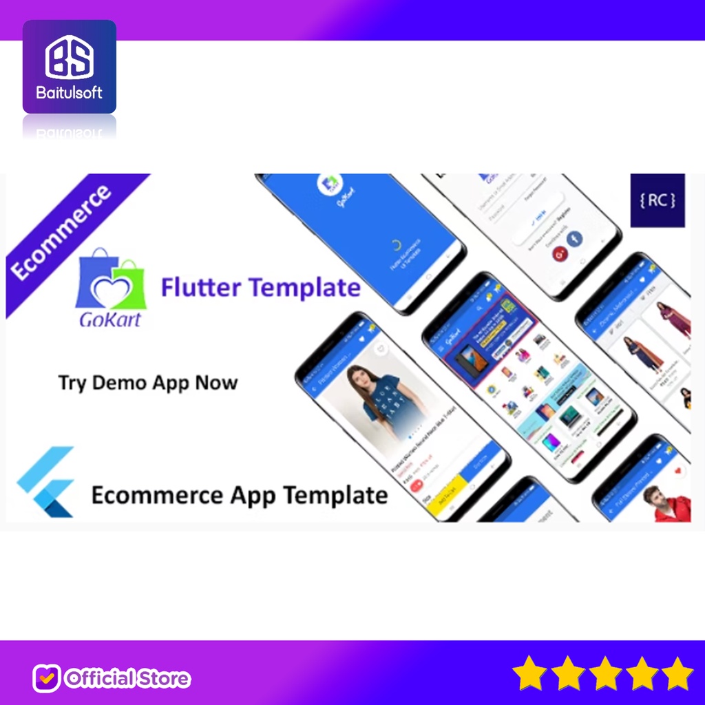 Jual SOURCE CODE APLIKASI FLUTTER E-COMMERCE APP TEMPLATE - FLIPKART ...