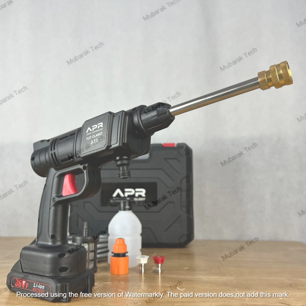 Jual Mesin Jet Cleaner Alat Cuci Mobil APR A10 90 Bar 100PSI 2 Baterai ...