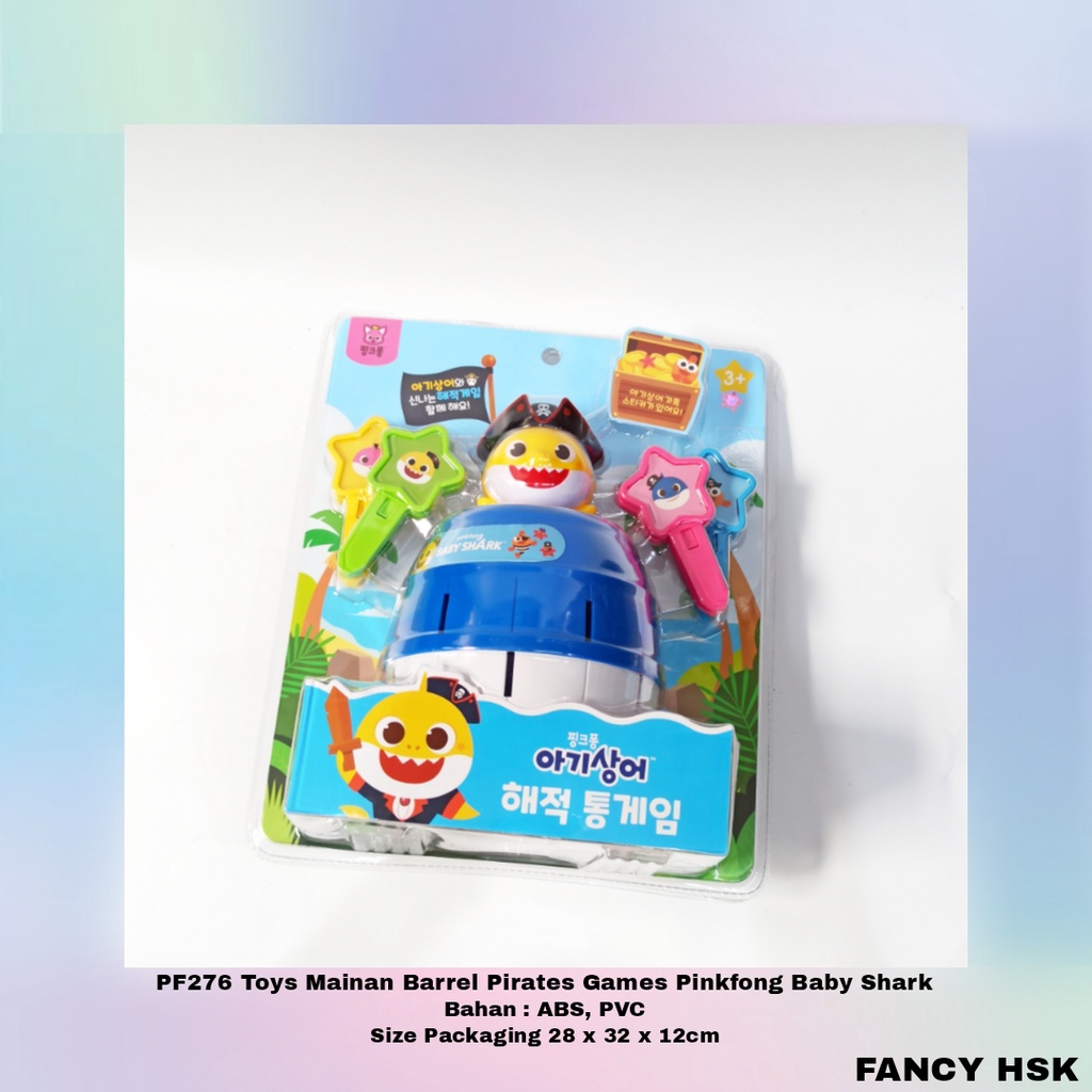 Jual TOYS MAINAN BARREL PIRATES GAMES PINKFONG BABY SHARK PF276 ...