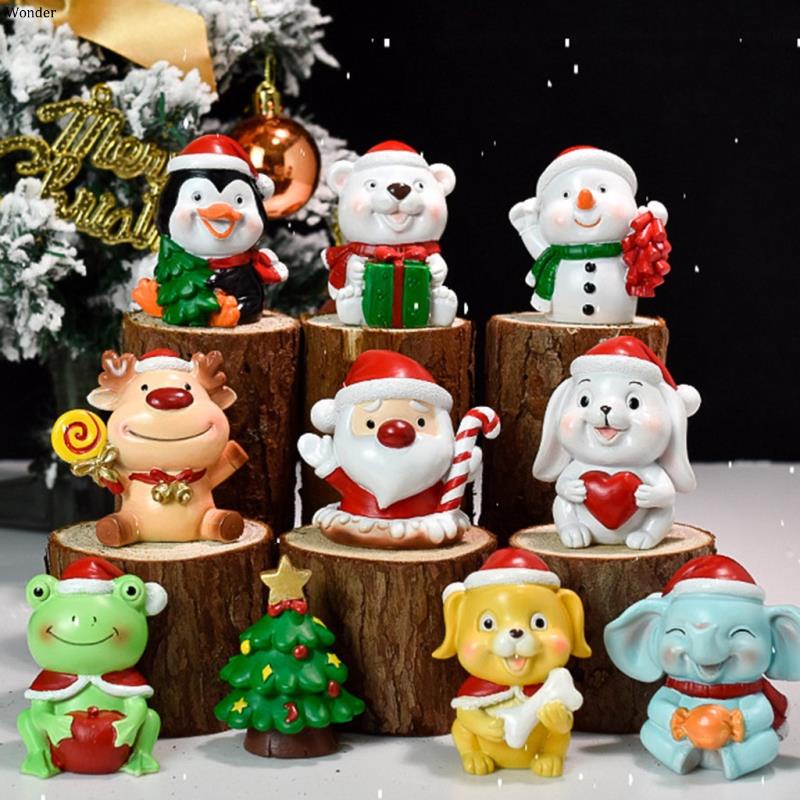 Jual Natal Snowman Miniatur Boneka Santa Claus Peri Taman Miniatur Angka Aksesoris Terrarium 5592