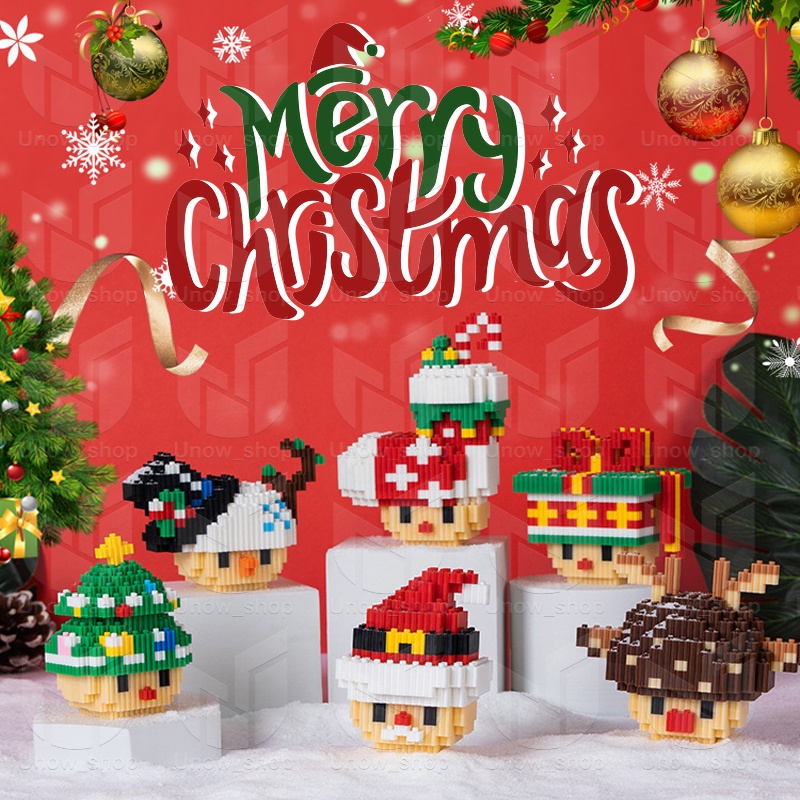 Jual Nano Block Christmas mini Series| Bricks education Nano Block ...