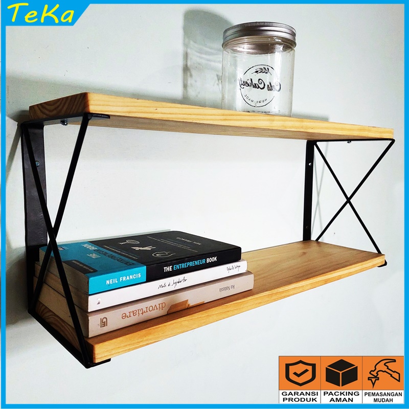 Jual Dekorasi aistetik Rak Minimalis Industrial Vintage x Bestseller ...