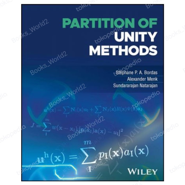 Jual buku partition of unity methods the extended finite element