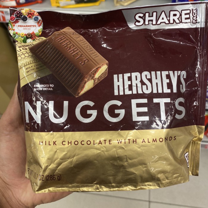 Jual Hersheys Nuggets Milk Chocolate With Almonds | Coklat Almond ...
