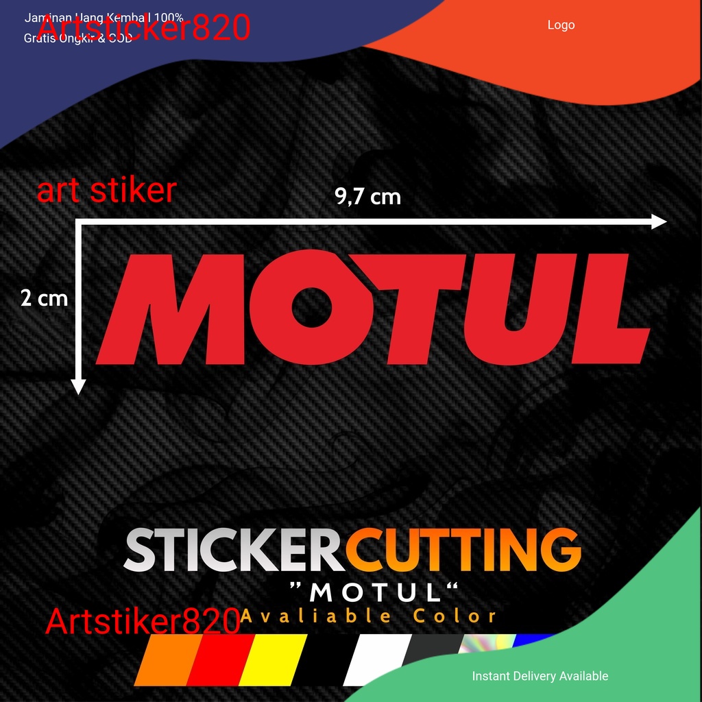 Jual STICKER STIKER CUTTING MOTUL LOGO BRAND STICKER MOTOR Stikercuting ...