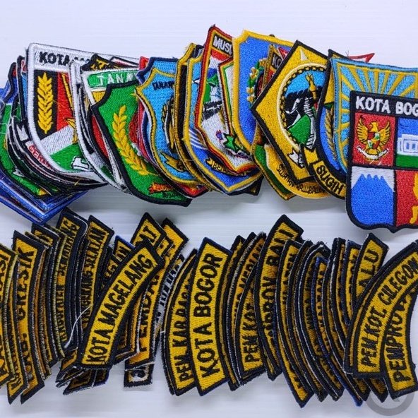 Jual Bordir Bordir Custom Lokasi dan Logo Daerah / Begde / Badge ...