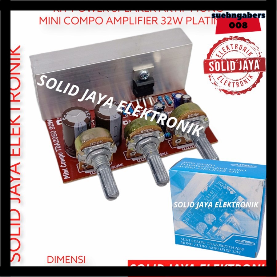 Jual Kit Power Speaker Aktif Mini Compo 32W Tda2030 Ampli Amplifier