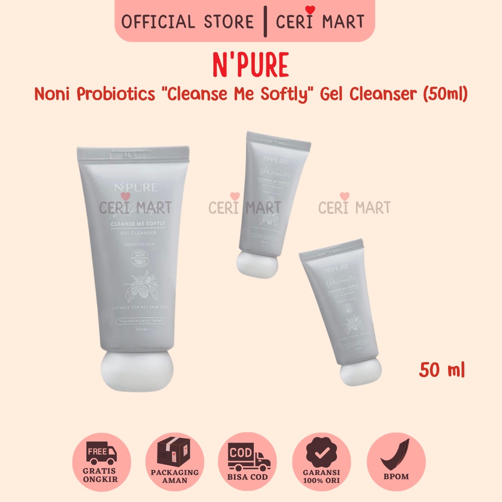 Jual NPURE Cleanser Gel Noni Mini Cleanse Me Softly Gentle Skin ...