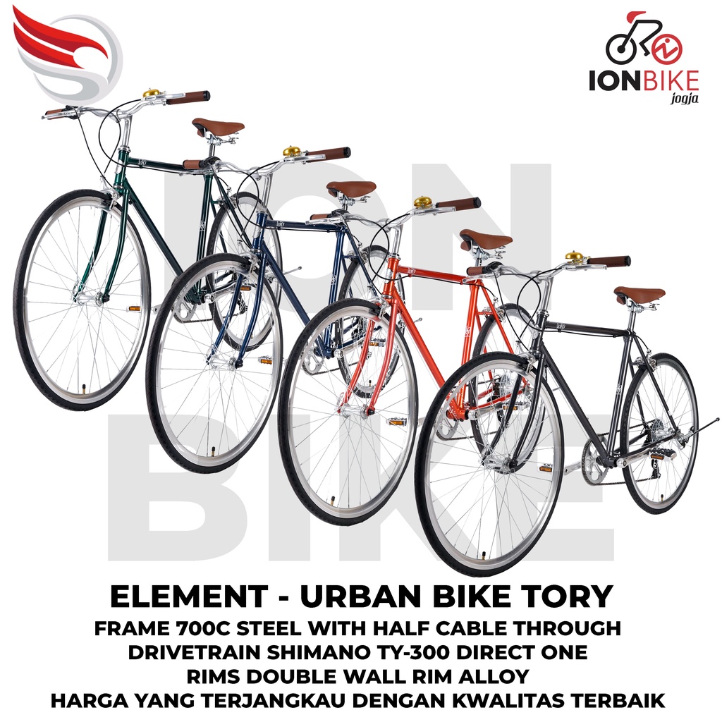 Jual Sepeda Urban 700c Element Tory Commuter Federal Hybrid Touring ...