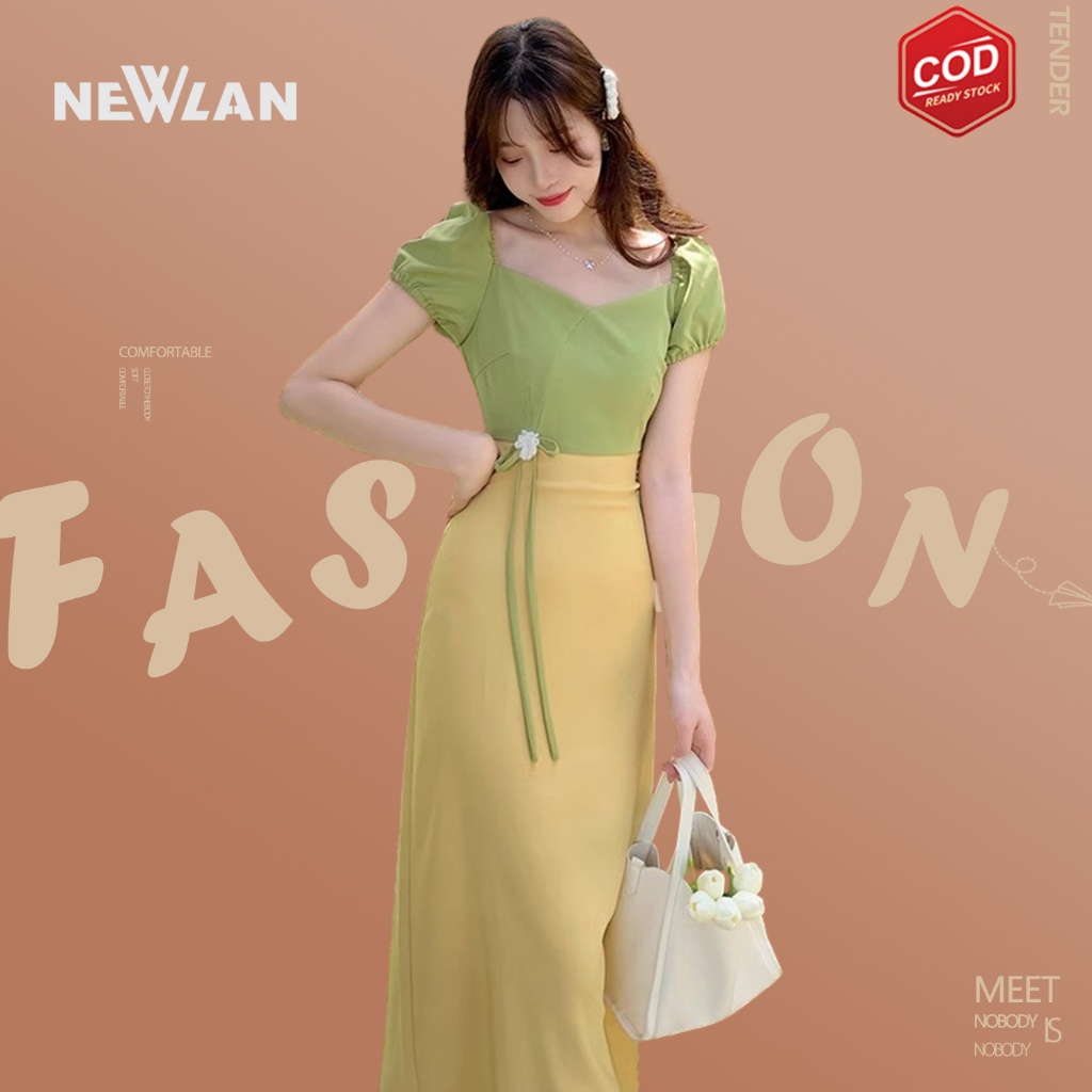 Jual Newlan QZ101 Gaun Pesta Kelas Atas Korea Terbaru/dress korean