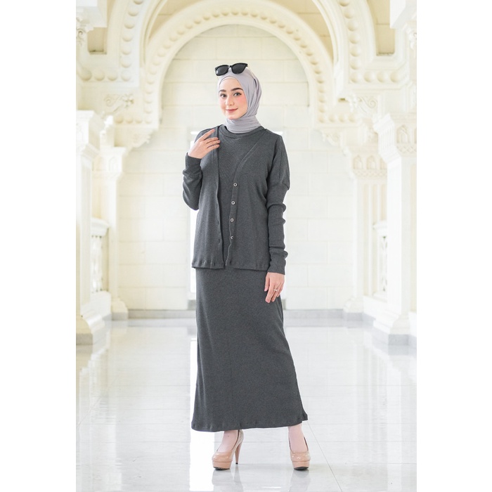Jual Hijab Ellysha DIANA ONE SET BASIC NURSING DRESS - coral | Shopee ...